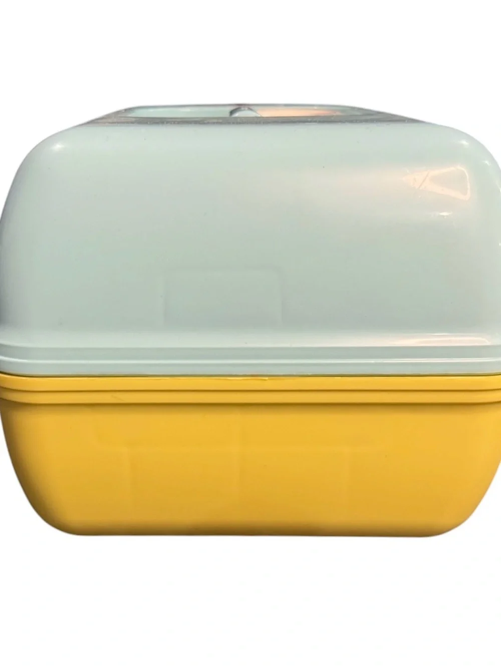 Caboodles | On-The-Go Girl Sky Blue Over Yellow Cosmetic Organizer Case